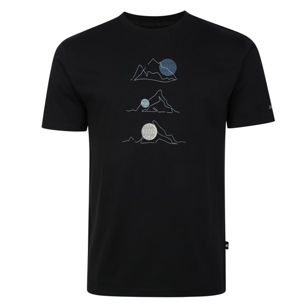 Dare 2B - Camiseta Evidential Diseño Impreso para Hombre (Negro)