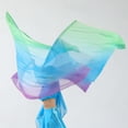 thumbnail image 3 of Baisdan Dance Rectangle Flag Worship Flag Church Praise Dance Accessories 1 Pair 11#GREEN-BLUE-PURPLE, 3 of 7