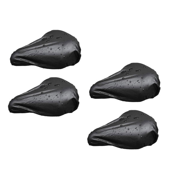WHAMVOX 4 Pcs Protective Cover Bike Seat Covers Bicycle Waterproof Cushion Black
