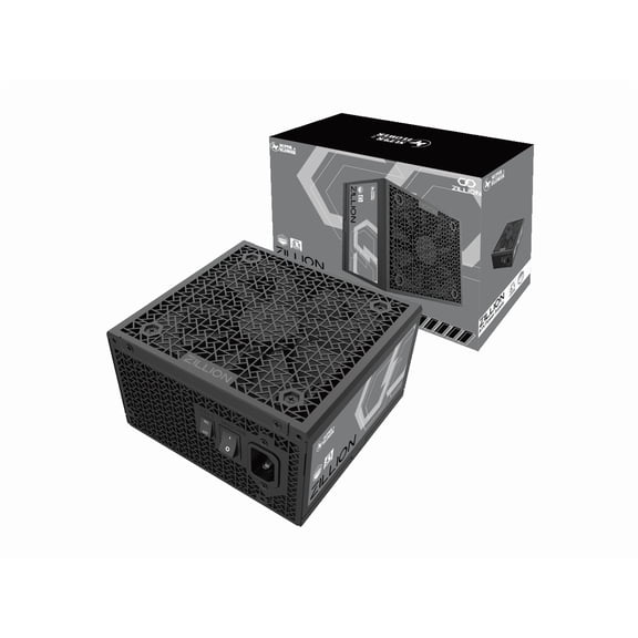 Super Flower Zillion FP 1200W Cybenetics Platinum, Full Modular Embossed Cables, ATX 3.1 / PCIe 5.1, W/12V-2x6 Native Cable, Power Supply, FDB Fan, SF-1200Z12FG, Black version