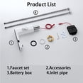 thumbnail image 3 of Maytalsory Clear Hot And Cold Water Control Infrared Digital Bathroom Sensing Basin Faucets Crystal Clear type+3, 3 of 5