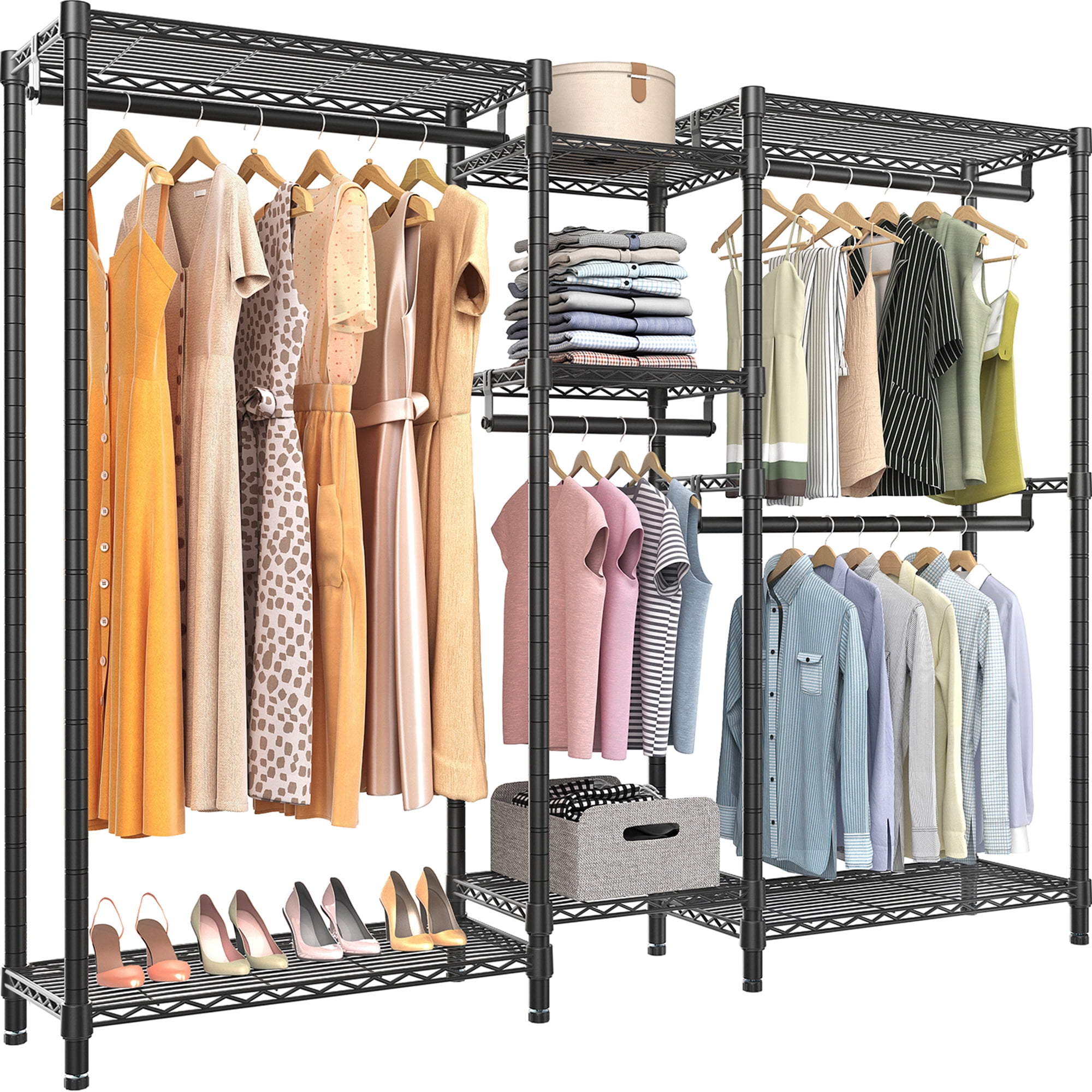 Vipek V6 5 Tiers Wire Garment Rack Heavy Duty Clothes Rack Freestanding 