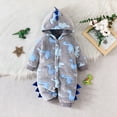 thumbnail image 2 of Toddler Bodysuit 3T Baby Boys Girls Knit Romper Outfits Long Sleeve Jumpsuit Outfits Clothes Set Glow in The Dark Halloween & Christmas Baby Clothes Z0M-Grey, 12M, 2 of 7