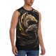 thumbnail image 2 of Fotbe Vintage Metal Dragon Men's Camiseta sin Mangas Estampada para Hombres, Playera Casual para Gimnasio, Entrenamiento, Playa-Small, 2 of 7