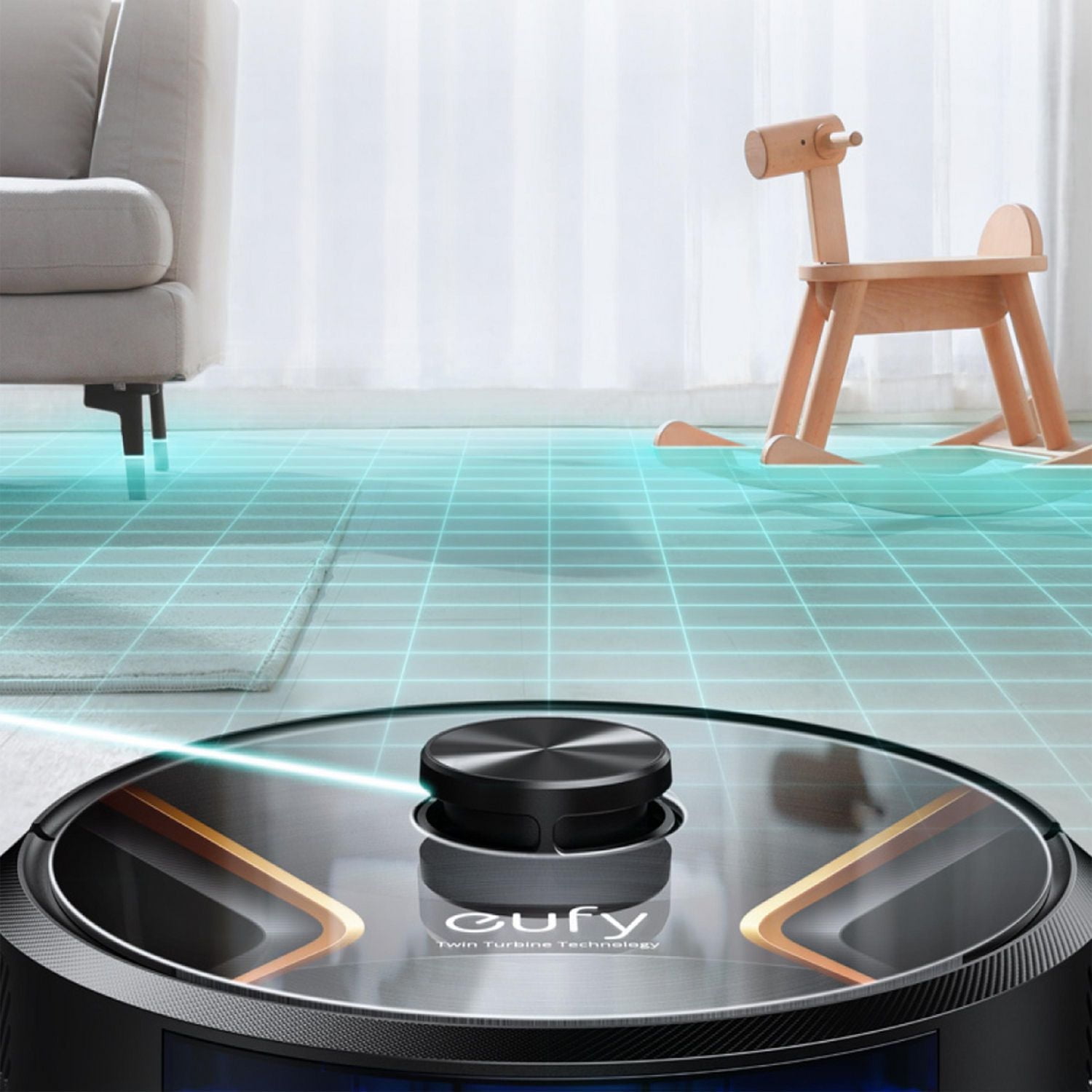 eufy clean RoboVac X8 Hybrid Twin-Turbine 2-in-4 Robo Vacuum