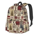 thumbnail image 1 of Disketp Rustic Plaid Forest Lodge Mochila Escolar de Gran Capacidad y Peso Ligero, Mochila de Viaje Ideal para Escuela, Trabajo y Uso Diario, Cómoda y con Estilo, 1 of 8