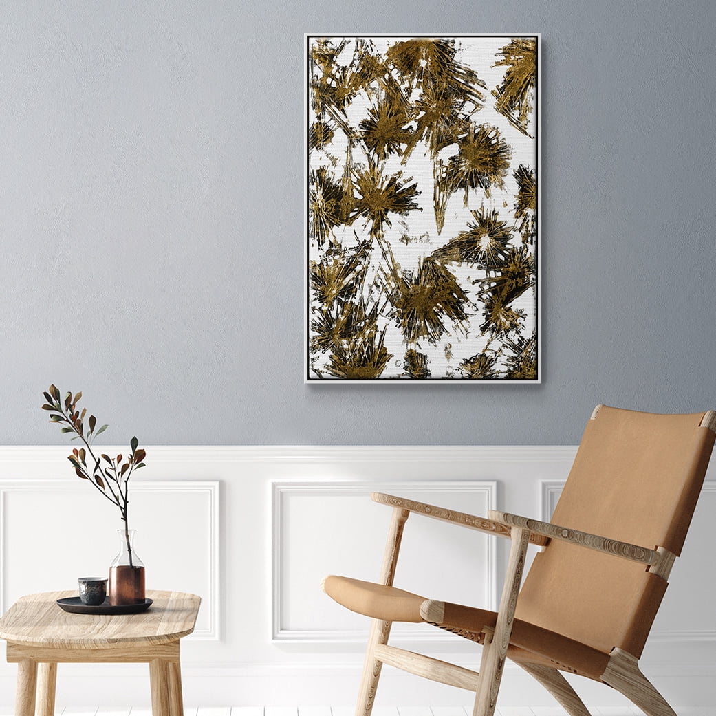 Fireworks Framed Premium Gallery Wrapped Canvas - Ready to Hang - 17 x 25 - White Floating Frame