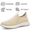thumbnail image 4 of CHICVOMEY Women's Slip On Shoes - Lightweight & Breathable Mesh Walking Sneakers Arch Support & Memory Foam Cushion Comfort Non-Slip Walking Shoes for Work Casual, 4 of 7
