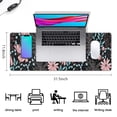 thumbnail image 5 of Long Mouse Pads for Desk,Pioneer Flower Floral Print Pattern Desk Mats on Top Of Desks, Desk Mouse Pad Extra Large with 3mm Non-Slip Base and Stitched Edge for Gaming,Office,Work,Home 31.5"x11.8", 5 of 6