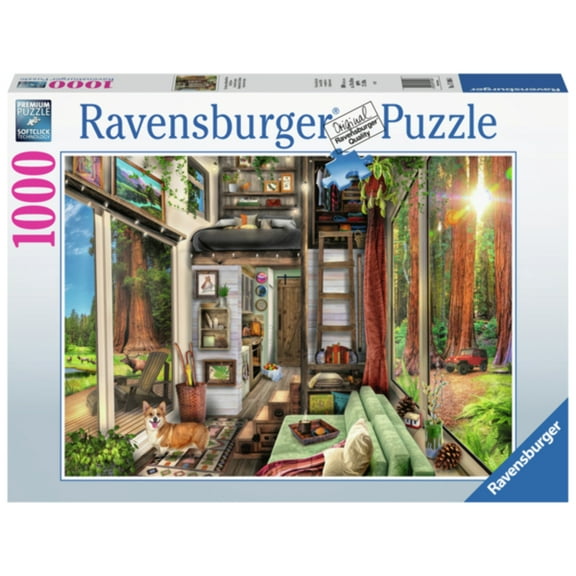 Redwood Forest Tiny House 1000-Piece Puzzle