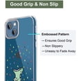 thumbnail image 4 of Case Compatible with iPhone 13 Case Clear with Design Embossed Pattern Soft TPU Bumper Slim Protective 6.1 Inch (Rainbow Dinosaur), 4 of 8