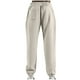 thumbnail image 4 of Pantalones largos para hombre, con cintura elástica, color liso, con cordón y bolsillos, de poliéster., 4 of 4