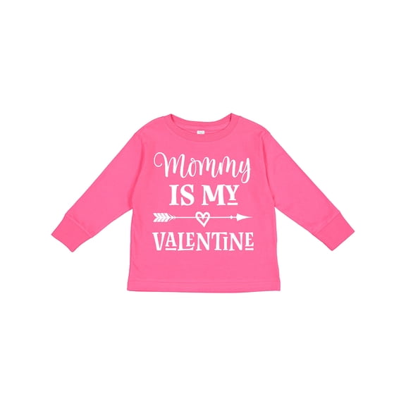 Inktastic Mommy is My Valentine Boys Boys Long Sleeve Toddler T-Shirt