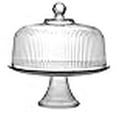 thumbnail image 2 of Anchor Hocking Ensemble de Gâteau Monaco, STD, Cristal, 2 of 5
