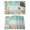 Teal Green Beige, variant on Placemats Set of 4, Ocean Coastal Woven Placemat, Linen Place Mats for Kitchen/Dining Tables, Summer Nautical Beach Coral Starfish Washable Table Mats for Party