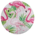 thumbnail image 3 of Flamingo Pattern Washable Round Rug -Circle Area Rugs for Nursery Bedroom, Vintage Non Slip Non Shedding Low Pile Carpet for Living Room Coffee Table Entryway, 3 of 6
