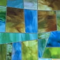 thumbnail image 4 of 3D Stained Glass Window Film, Decorative Window Privacy Film for Bathroom,Front Door,Home, Sun Blocking Heat Control,Static Cling,Idyllic, 23.6inch x 35.4inch, 4 of 6