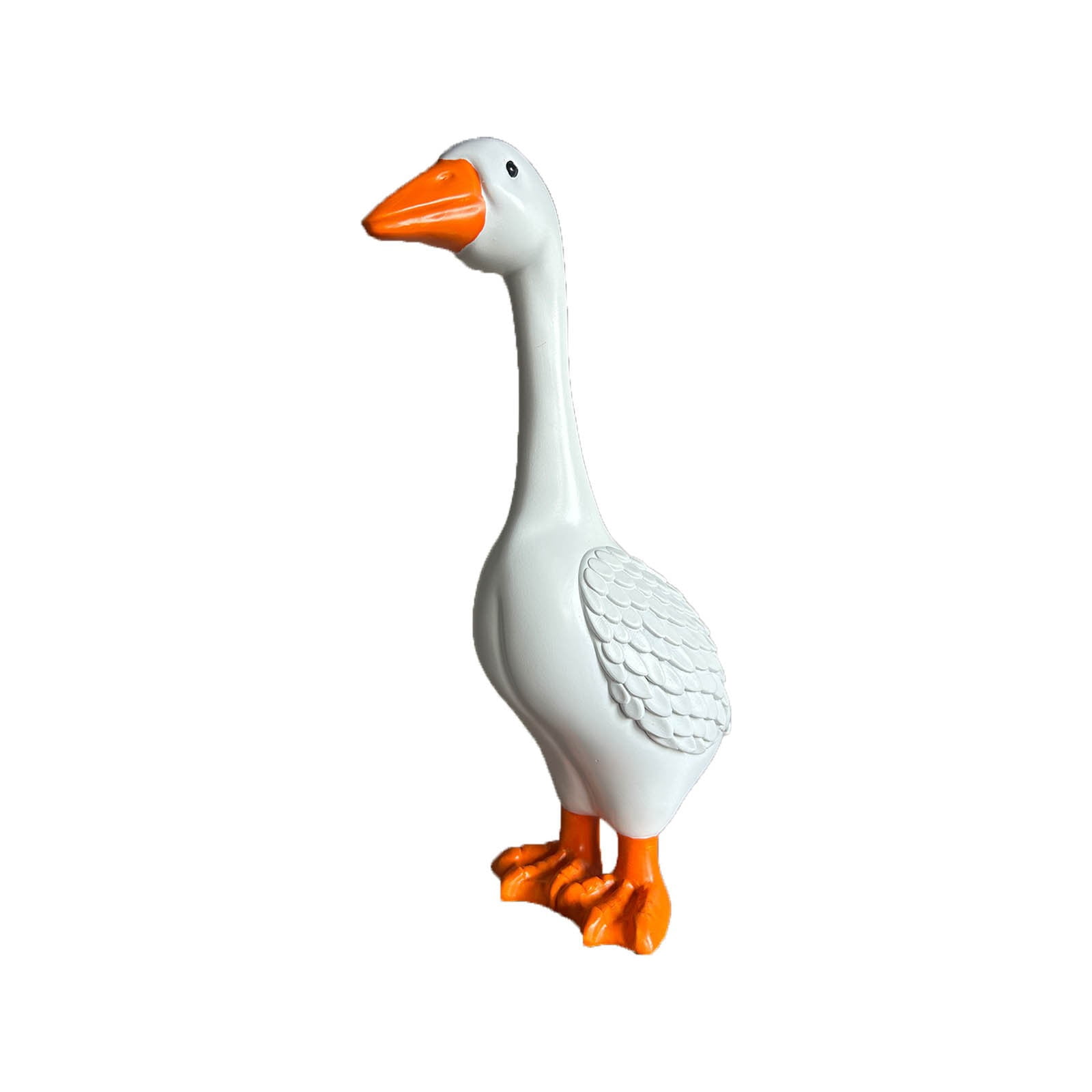 Large White Goose Statue, High Resin Garden Goose Sculpture, Yard Farm Swan Figurine Ornament,White Swan Figurines for Home Porch Backyard Patio Lawn Decor,Farmhouse Decor