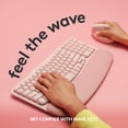 thumbnail image 3 of Logitech Wave Keys Wireless Ergonomic Keyboard with Cushioned Palm Rest, Comfortable Natural Typing, Easy-Switch, Bluetooth, Logi Bolt Receiver, Rose, 3 of 11