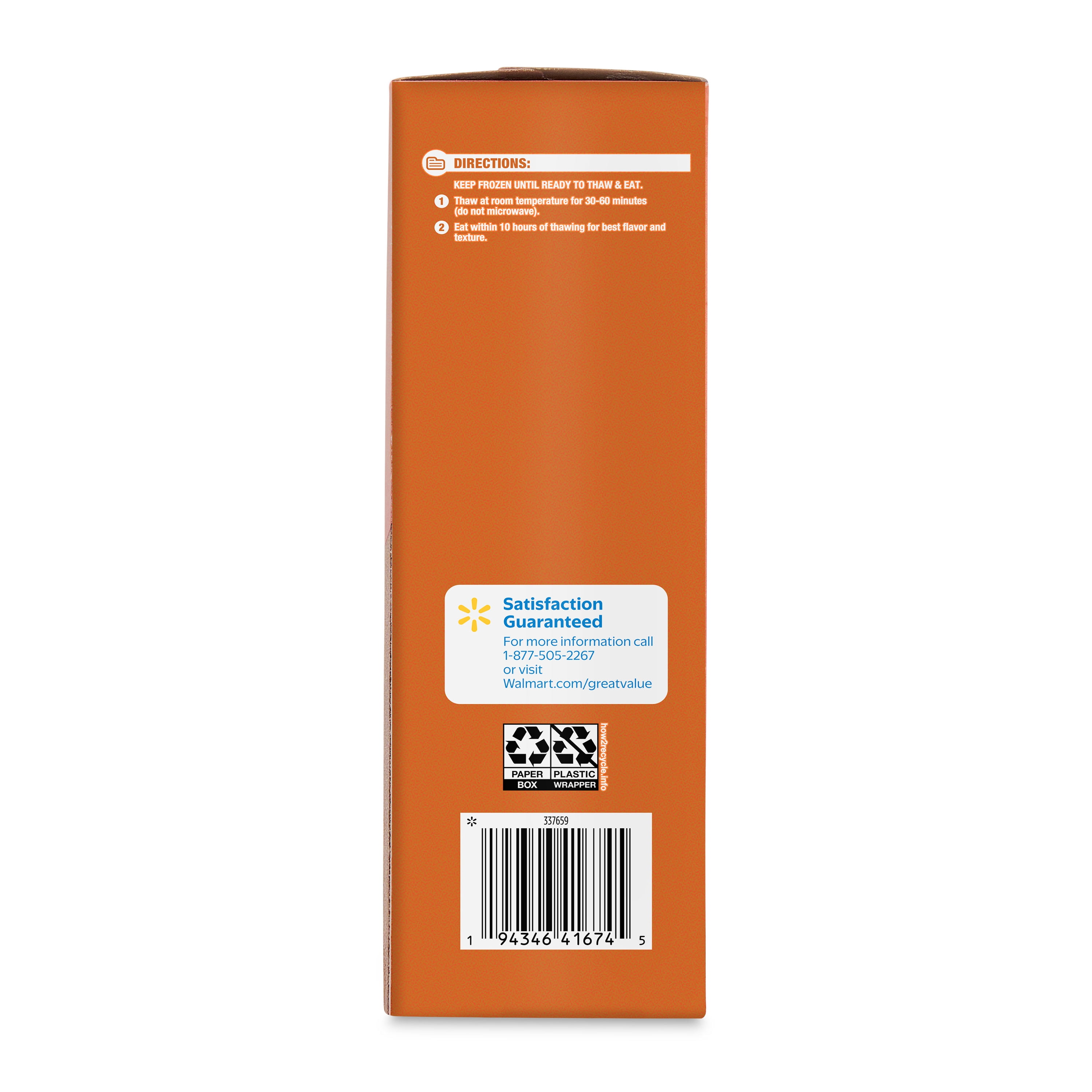 Great Value Hazelnut Cocoa No Crust Frozen Sandwiches, 8 oz, 4 Count