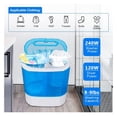 thumbnail image 4 of Portable Washer Compact Twin Tub 9.9 LB Mini Top Load Washing Machine Washer/Spinner w/ 6.57 FT Inlet Hose, 4 of 6