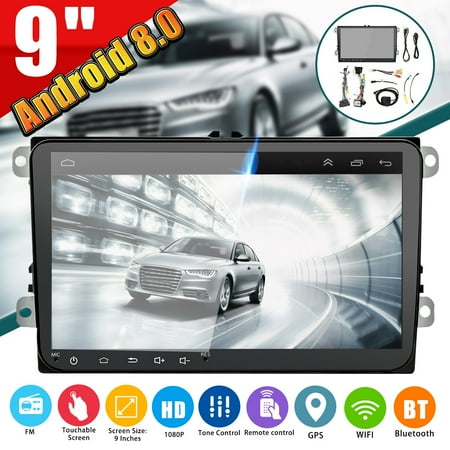 Golf Cart Replica - 9'' Inch 2 DIN HD 16G MP5 Player Car Radio GPS Stereo Touch Screen In-Dash For VW Golf Polo Skoda