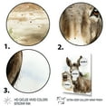 thumbnail image 3 of Designart "Donkey Portrait with Country Charm II" Animals Framed Wall Art - Traditional Grey Donkey Bedroom Framed Canvas Wall Art, 3 of 6