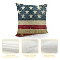 thumbnail image 4 of Chilfamy Retro American Flag Patriotic 4th of July Pillow Covers Home Decorative Soft Cushion Case for Bed Sofa Couch Sided White, 4 of 5