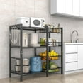 thumbnail image 2 of 3-Tier Kitchen Baker’s Rack with 4 Baskets, Utility Storage Shelf for Coffee Bar, Kitchen, Dining Room & Home Organization, 2 of 6