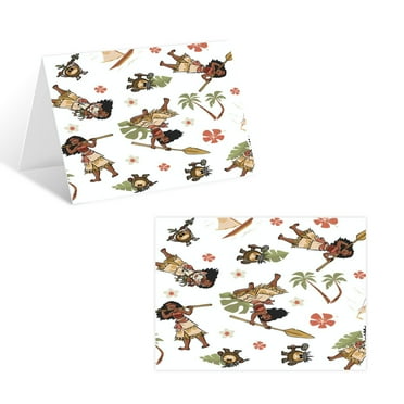 Moana Cards and Envelopes Greeting Cards with Envelopes Blank Note Cards and Envelopes Cartoon Designs for All Occasions Blank Greeting Cards, Note Cards