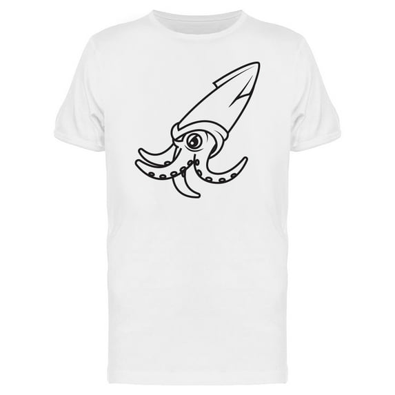Happy Octopus Cartoon Mascot T-Shirt Men -Image by Shutterstock, Male 3X-Large