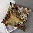 thumbnail image 7 of Unique Style Square Twin Sides Cute Giraffe A Family Throw Pillowcase Zippered Pillow Cover, 7 of 7