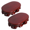thumbnail image 4 of OUNONA 6 pcs  Oval Wooden Bases Crafts Ornament Display Stand Planter Riser Figurine Display Base, 4 of 8