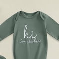 thumbnail image 4 of Preemie Newborn Infant Baby Girls Clothes Ribbed Bodysuit&nbsp; for Newborn Baby Newborn Knotted Sleeping Bag Fetal Hat Set Baby Comfortable And Breathable Pajamas, 4 of 4