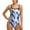 Gray, variant on Charmo Women's Printed Athletic One Piece Swimsuit Sports Swimwear Training Suit