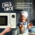 thumbnail image 5 of Nostalgia 0.7 cu ft Retro Microwave Oven, 700W Countertop Microwave Oven with 8 Auto Cook Programs, Ivory, 5 of 8