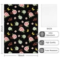 thumbnail image 2 of 2 Pcs Pioneer Flower Floral Print Pattern Kitchen Towels, Funny Microfiber Dish Towel Set, 18" X 26" Tea Towels, 2 of 6