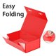 thumbnail image 4 of Caja de Regalo RYDDOY 24x16x9 cm Cierre Magnético Paquete de 5 Rojo, 4 of 8