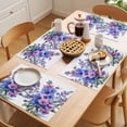 thumbnail image 5 of Blue Purple Lavender Placemats Set of 1, Spring Bee Floral Flower Leaf Watercolor Non-Slip Place Mats Washable Table Mats for Kitchen Dining Table Decorations Indoor/Outdoor, 5 of 9