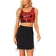 thumbnail image 1 of TOP CROP METÁLICO CON LENTEJUELAS INSPIRADOR CHIC PARA MUJERES, BRILLO Y SIN MANGAS, TANK TOP DE FIESTA Y CLUB XL ROJO, 1 of 6