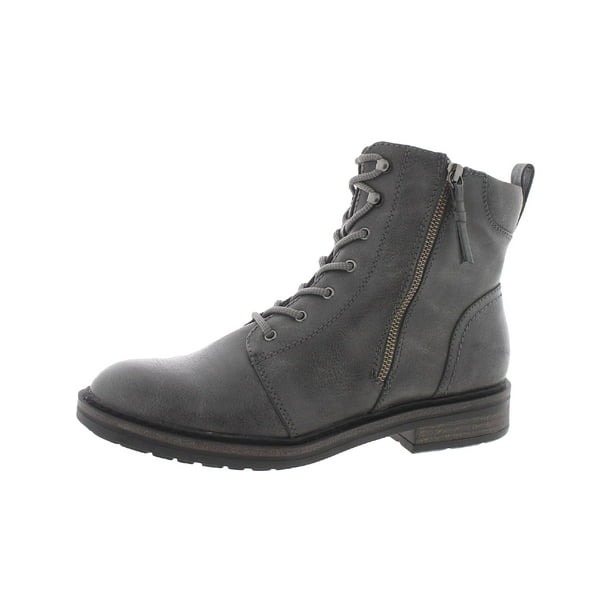 Baretraps Womens Amysue Faux Leather Heels Combat & Lace-up Boots - Walmart.com