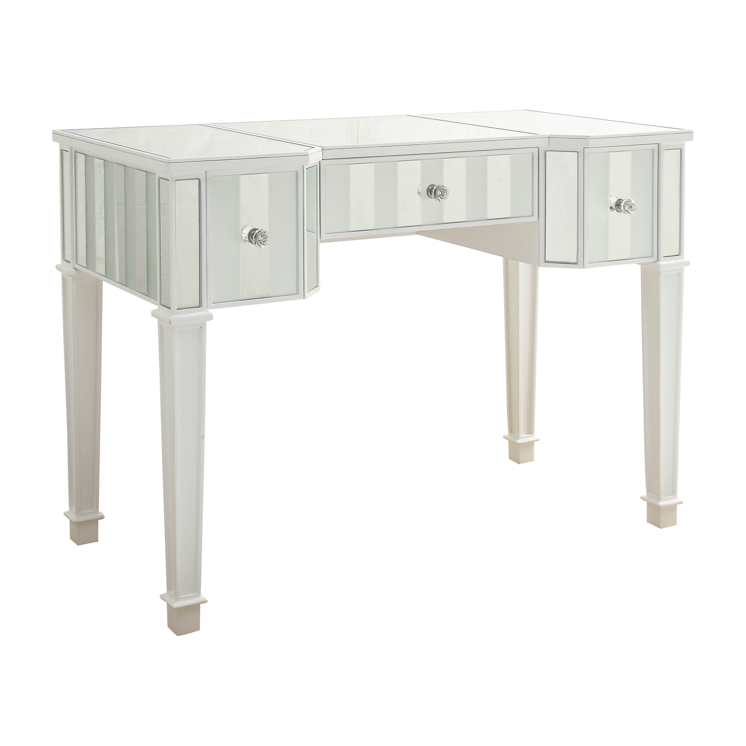 Furniture of America Boise Contemporary 2-Piece Lift-Top Vanity Set, White