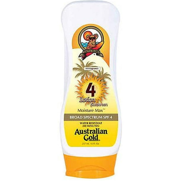 Australian Gold Sunscreen Lotion Moisture Max SPF 8 oz - Walmart.com
