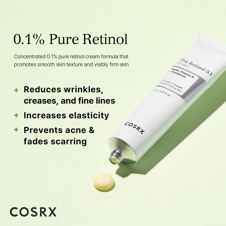 COSRX Retinol 0.1% Cream, 0.67 Fl Oz, Anti-aging Eye & Neck Cream