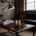 thumbnail image 5 of Hammered Copper Coffee Mug - 304 Stainless Steel Double Wall Vacuum Insulated, Leak-Proof Lid with Handle for Hot/Cold Drinks, Perfect for Home, Office, Travel & Camping, 5 of 6