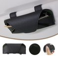 thumbnail image 3 of Ikohbadg Leather Sunglass Case, Magnetic Sunglass Holder for Car Visor Clip, Car Glasses Holder, Visor Accessories Eyeglasses Holder Glasses Storage Case, Black, 3 of 8