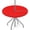 Red, variant on Red Round Fitted Tablecloth with Umbrella Hole and Hidden Zipper Elastic Table Cover Waterproof Table Protector for Picnic Party Patio Garden (45‘’-52‘’)