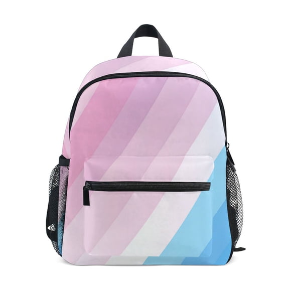 FORMRS School Backpack with Front Zippered Pocket 12" Student Travel Daypack, Pink Gradient
