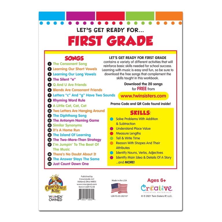Get Ready For 1st Grade Worksheets