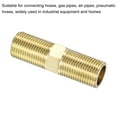 thumbnail image 5 of Unique Bargains G1/2 Male Thread Brass Pipe Fitting 70mm Length Hex Connector Pipe Adapter, 5 of 5